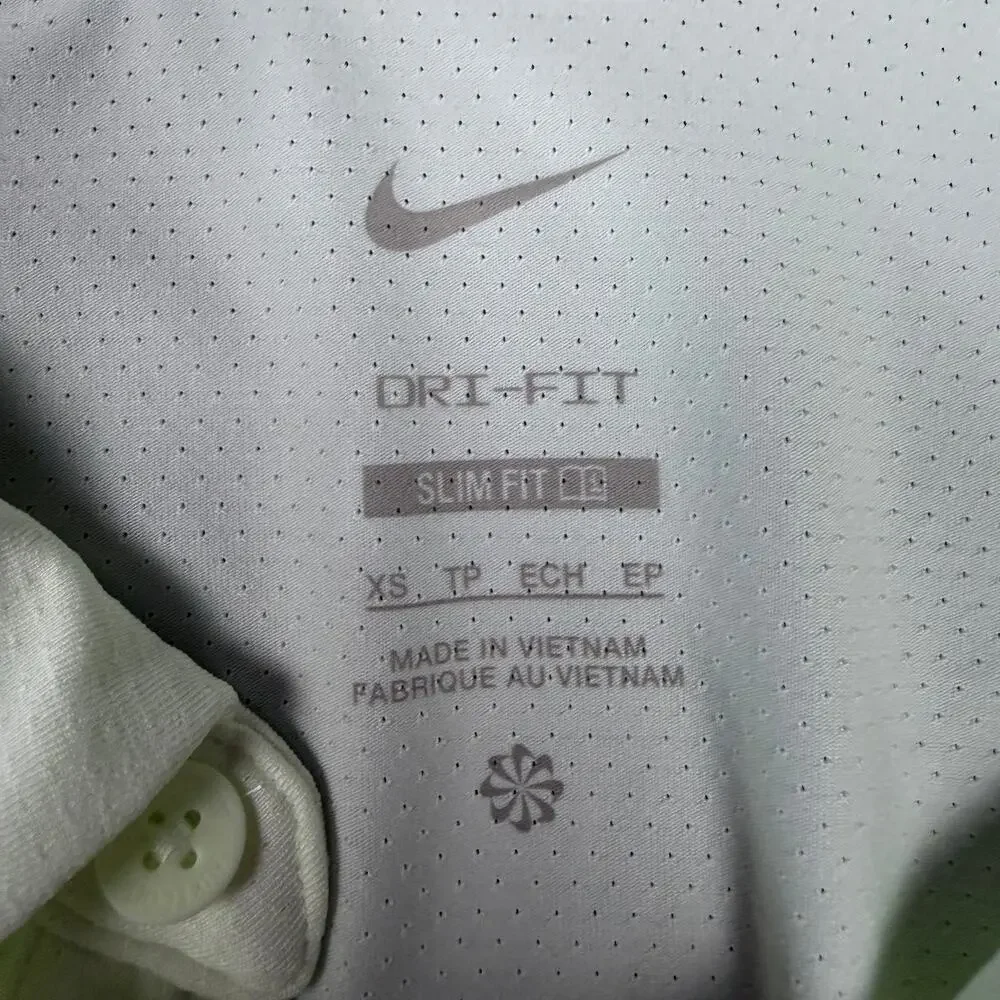 Nike Court Advantage Dri-FIT Tennis Golf Polo Lime Men's XS FZ6907-709 NEW